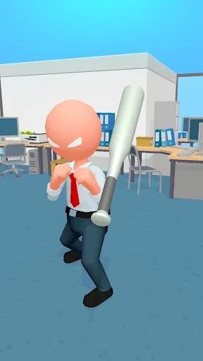 Gameplay screenshot 3 from Crazy Office — Slap & Smash - Arcade game