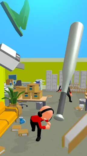 Gameplay screenshot 4 from Crazy Office — Slap & Smash - Arcade game